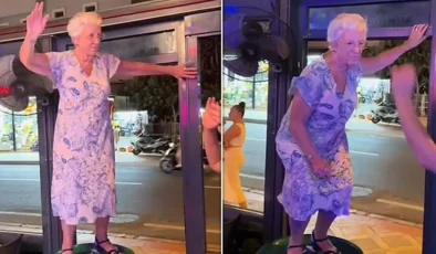 Marmaris’te masa üstüne çıkıp dans eden yaşlı kadının videosu Avrupa’da viral oldu